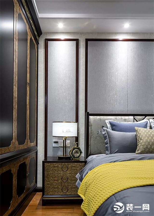 唐山恒大华府三室两厅125平米新中式风格装修