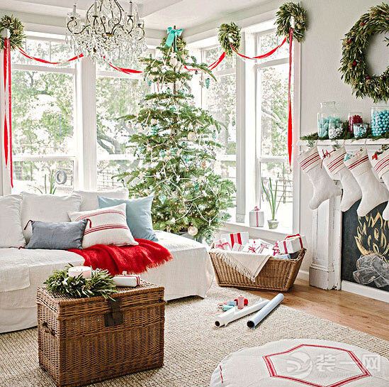 2014圣诞季客厅装饰装修 16款圣诞主题客厅案例欣赏